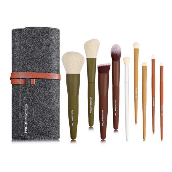 Makeup Brushes,5 Colors Essential Kabuki Makeup Brush Set with Ultra-soft - Picture 1 of 7